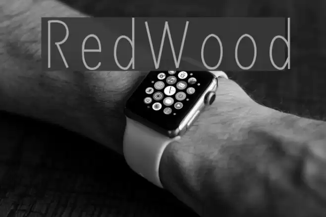 RedWood Font examples