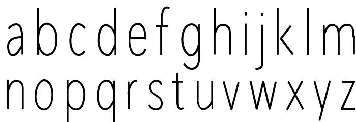 RedWood Font LOWERCASE