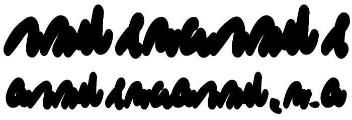 Redacted Script Bold Font OTHER CHARS