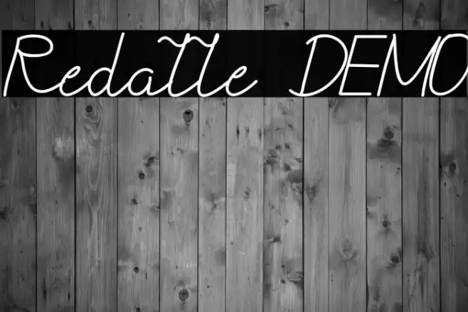 Redalle DEMO Font examples