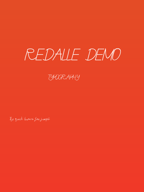 Redalle DEMO Poster