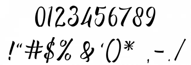 Redberries DEMO Font OTHER CHARS