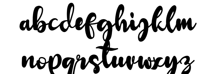 Redberry Font LOWERCASE