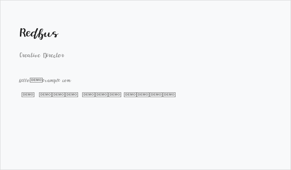 Redbus Business Card