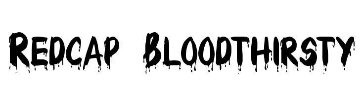 Redcap Bloodthirsty  les polices de caractères gratuit tlcharger