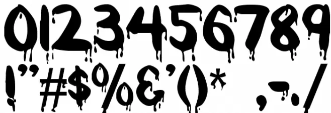 Redcap Bloodthirsty Font OTHER CHARS