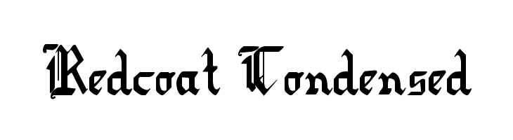 Redcoat Condensed Font