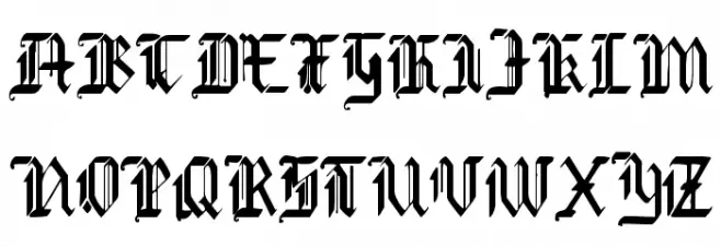 Redcoat Condensed Polices MAJUSCULES