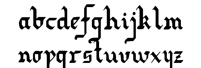 Redcoat Condensed Font LOWERCASE