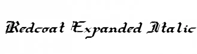 Redcoat Expanded Italic  les polices de caractères gratuit tlcharger
