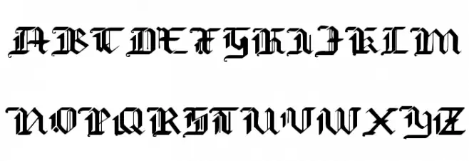 Redcoat Expanded 字体 大写