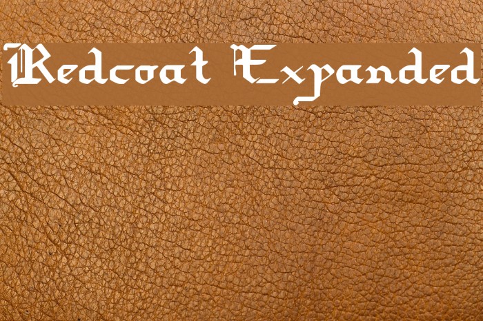 Redcoat Expanded Polices examples
