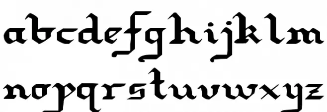 Redcoat Expanded フォント 小文字