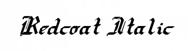 Redcoat Italic  les polices de caractères gratuit tlcharger