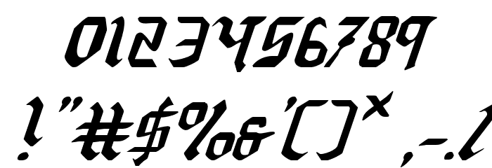 Redcoat Italic Font OTHER CHARS
