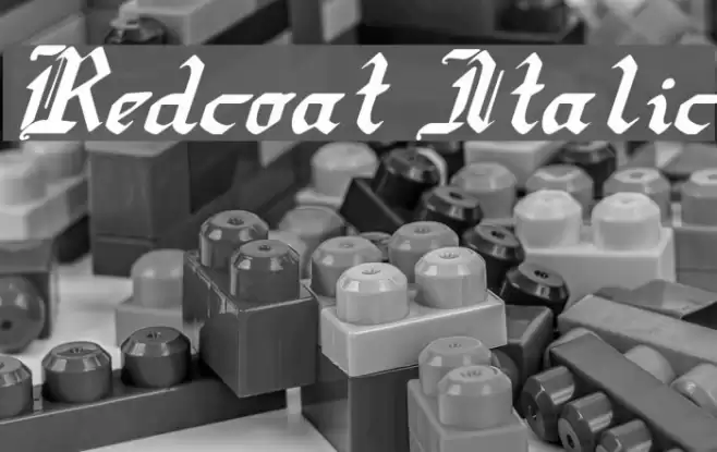 Redcoat Italic Fuentes examples