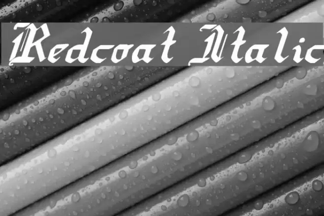 Redcoat Italic Fuentes examples
