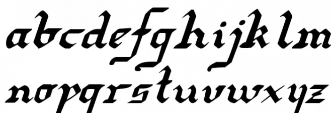 Redcoat Italic Fuentes MINÚSCULAS