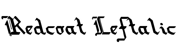 Redcoat Leftalic  免费字体下载