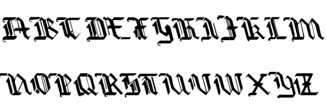Redcoat Leftalic Schriftart Groß