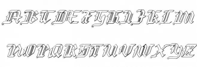 Redcoat Shadow Italic Шрифта ВЕРХНИЙ