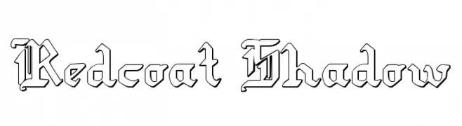 Redcoat Shadow  Frei Schriftart Herunterladen