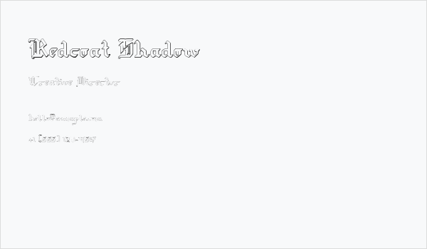 Redcoat Shadow Business Card