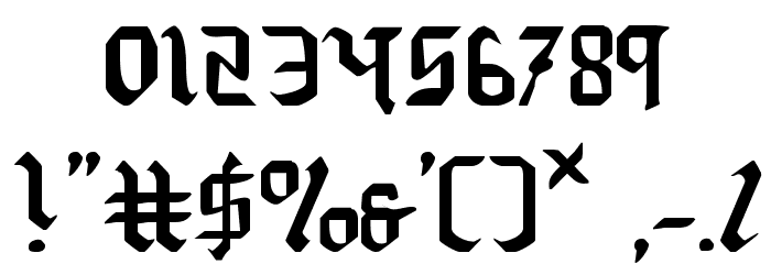 Redcoat Font OTHER CHARS