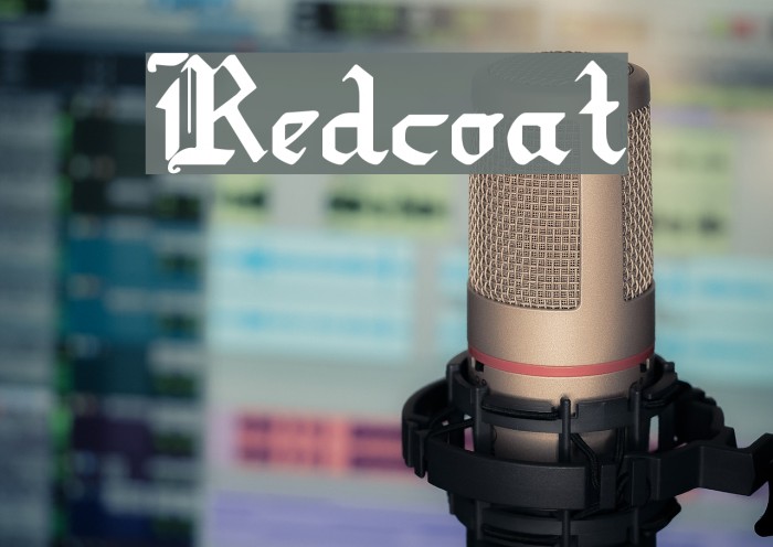 Redcoat Font examples