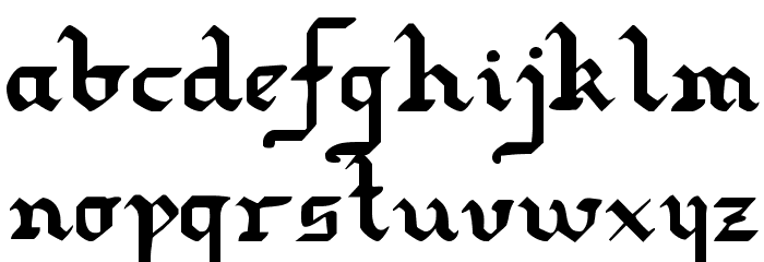 Redcoat Font LOWERCASE