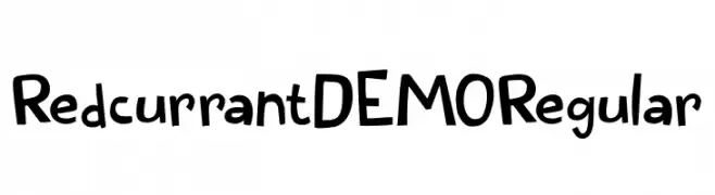 Redcurrant DEMO Regular  Free Fonts Download