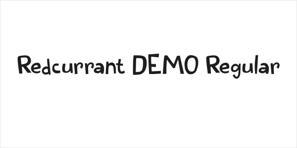 Redcurrant DEMO Regular Logo