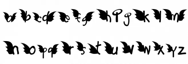 Redd or dedd Schriftart Kleinbuchstaben