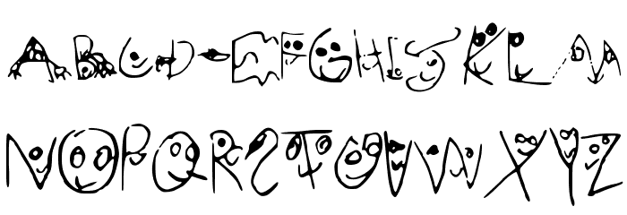 RedditFacev2 Font LOWERCASE