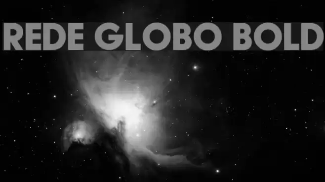 Rede Globo Bold Font examples