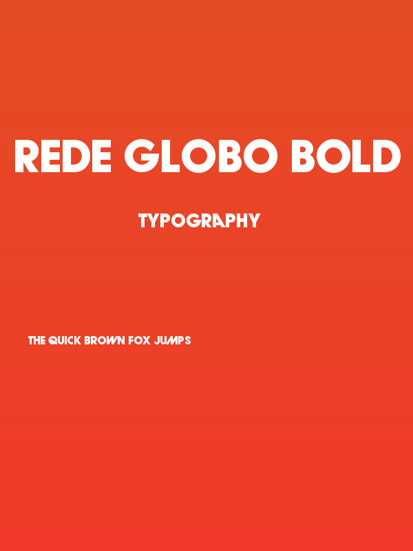 Rede Globo Bold Poster