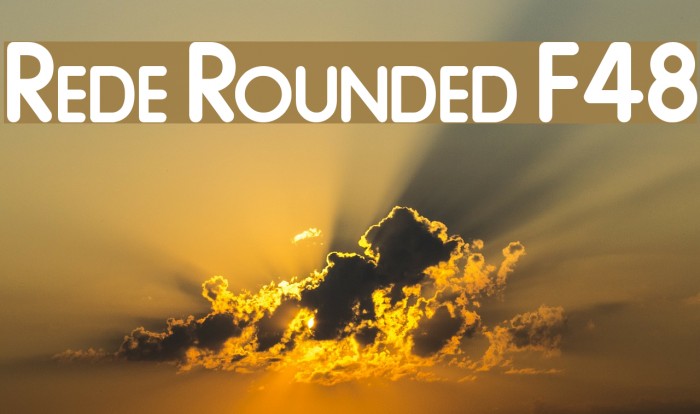 Rede Rounded F48 Font examples