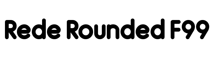 Rede Rounded F99 Шрифта