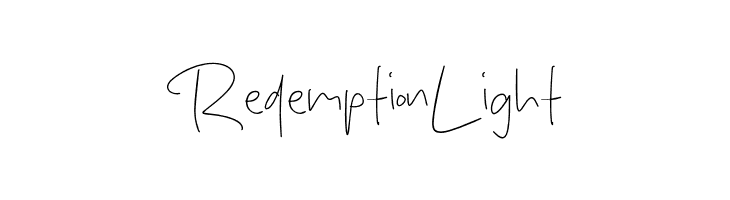 Redemption Light  Frei Schriftart Herunterladen