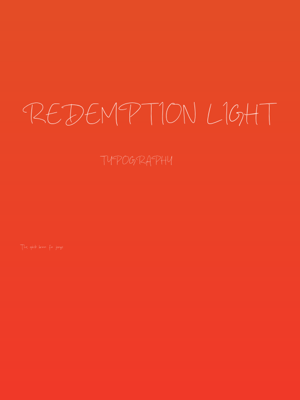 Redemption Light Poster