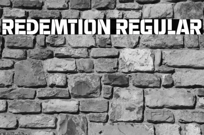 Redemtion Regular Font examples