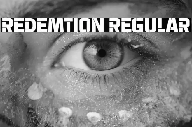 Redemtion Regular Font examples
