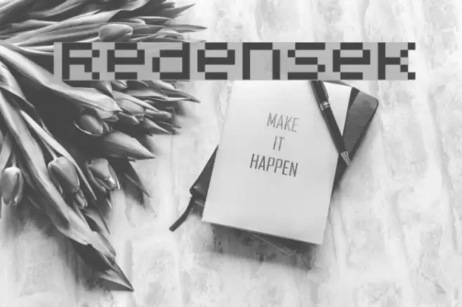 Redensek Font examples