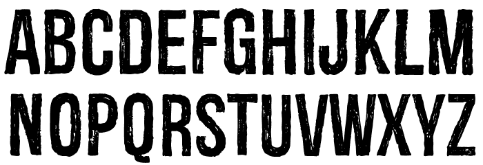 Redgar フォント 小文字