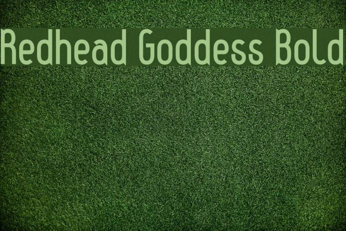 Redhead Goddess Bold Font examples