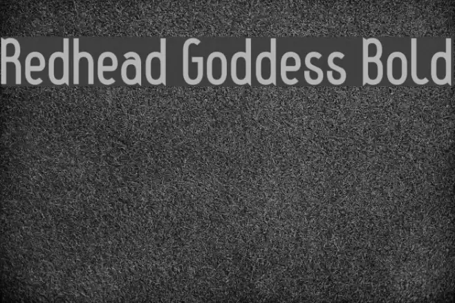 Redhead Goddess Bold Font examples