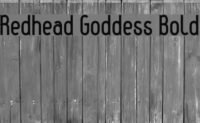 Redhead Goddess Bold Font examples