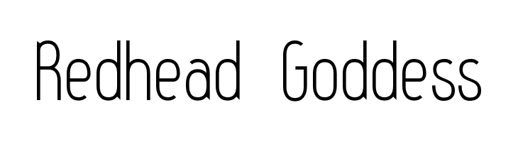 Redhead Goddess  baixar fontes gratis