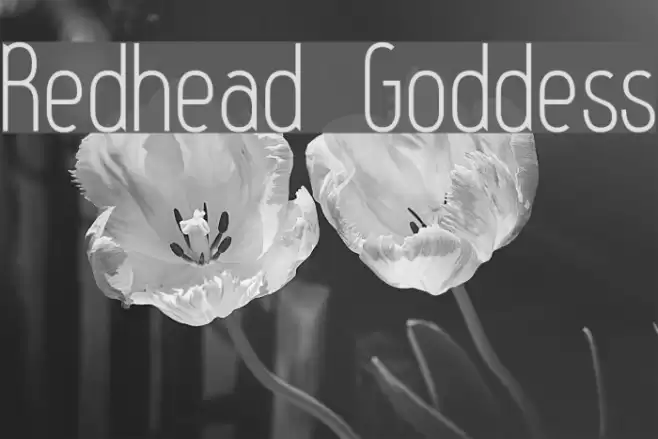 Redhead Goddess Font examples