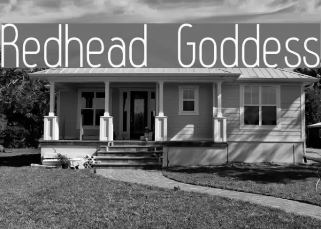 Redhead Goddess Font examples